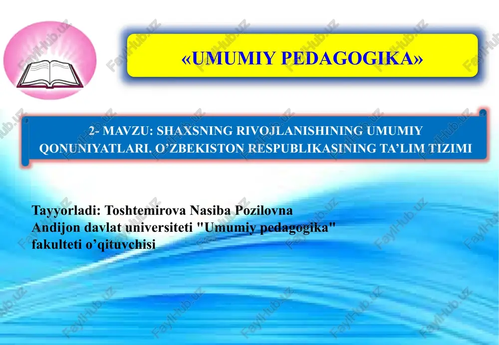 umumiypedagogika — PPTX