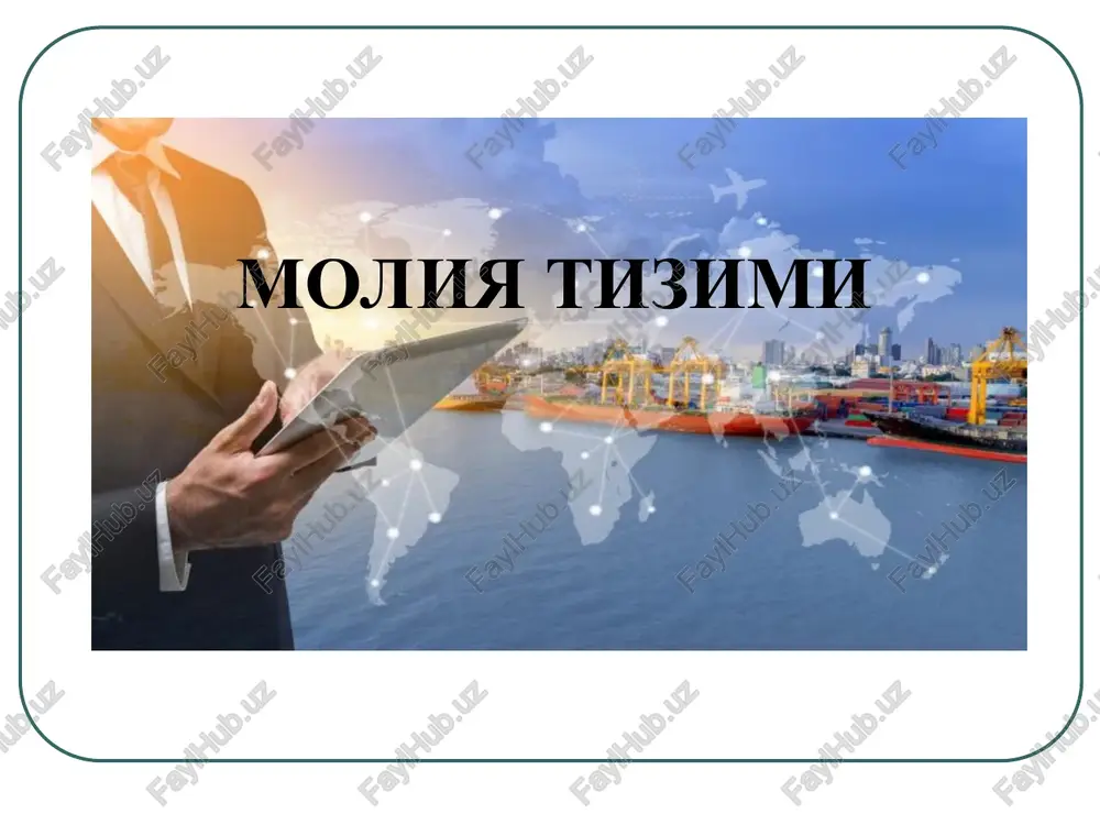 moliya tizimi — PPT