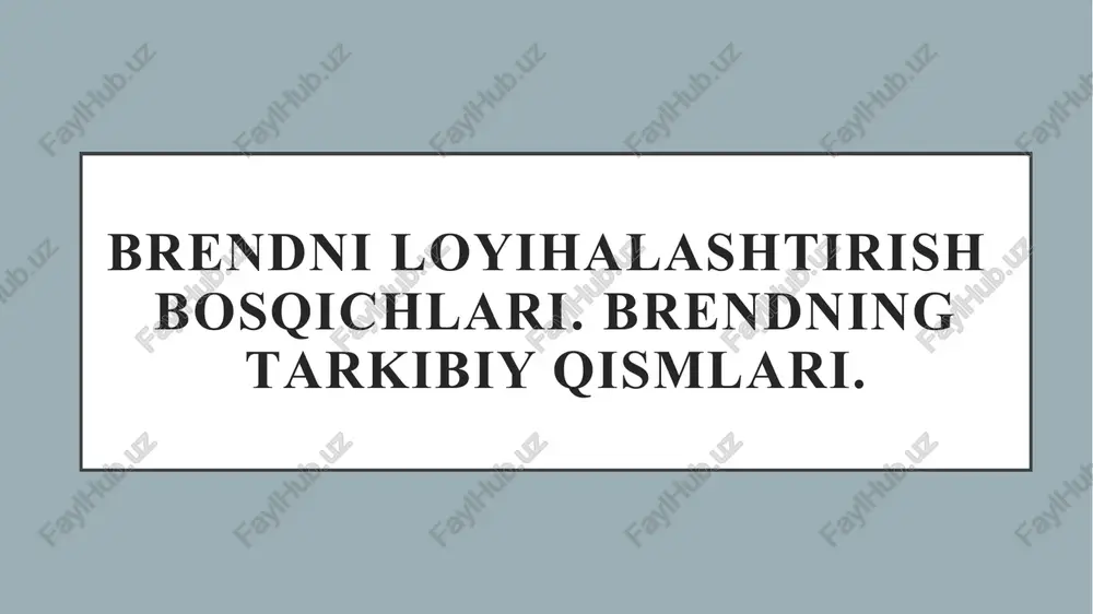 brendningaynano‘xshashligi — PPTX