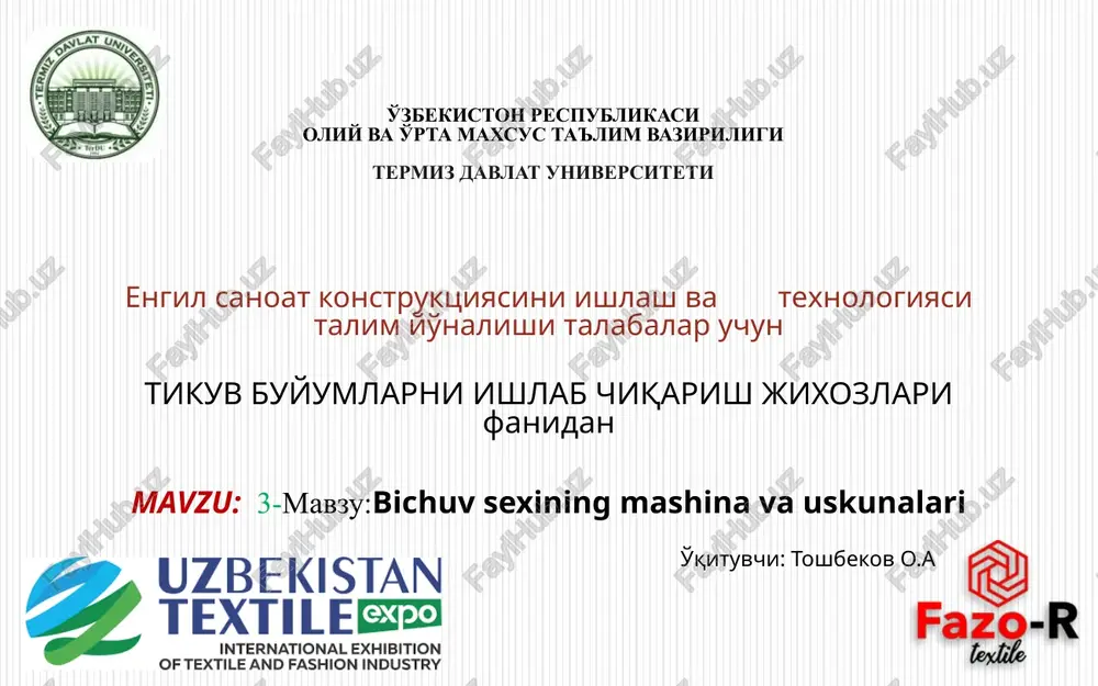 bichuvsexiningmashinavauskunalari — PPTX