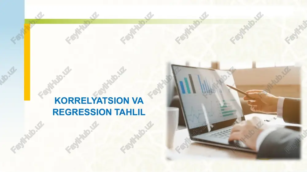 korrelyatsion va regression tahlil — PPTX