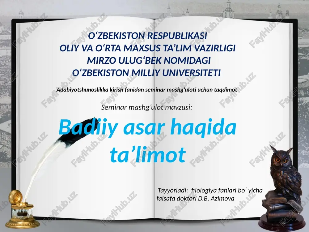 seminarmashg’ulot — PPTX