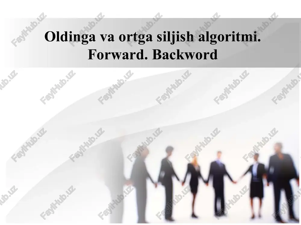 oldingavaortgasiljishalgoritmi — PPTX