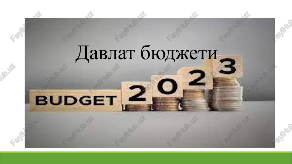 davlat byudjeti — PPTX