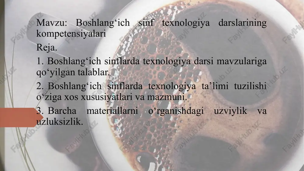 boshlang‘ich sinf texnologiya darslari — PPTX