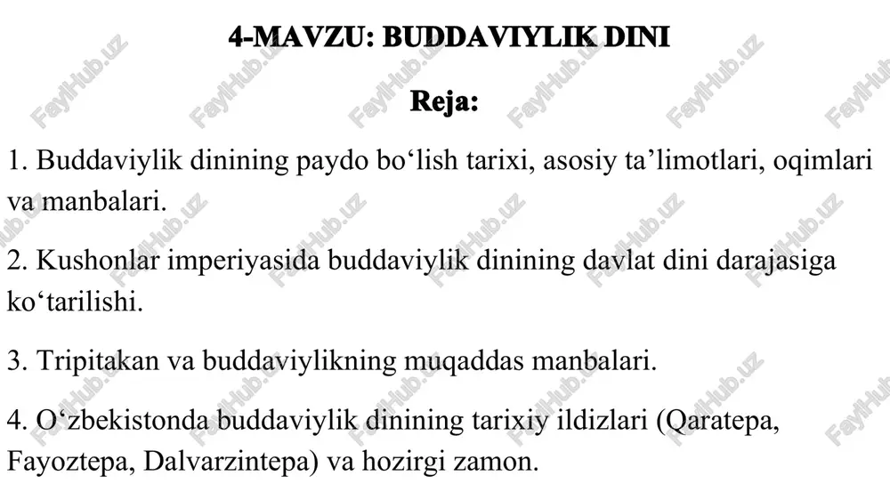 buddaviylikdinining — PPTX