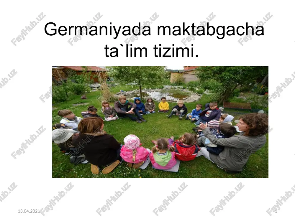 germaniyada maktab ta'lim tizimi — PPTX