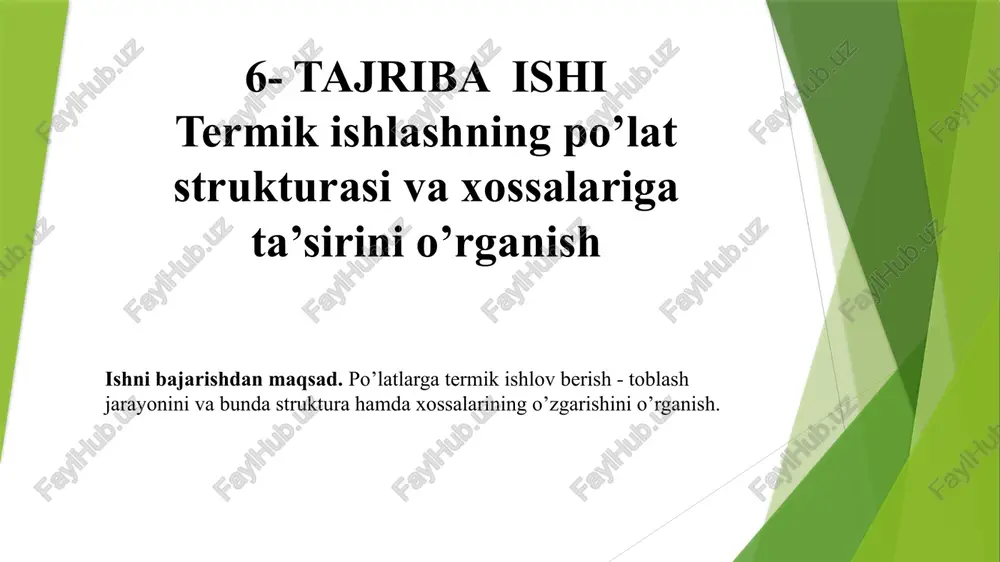 termik ishlar — PPTX