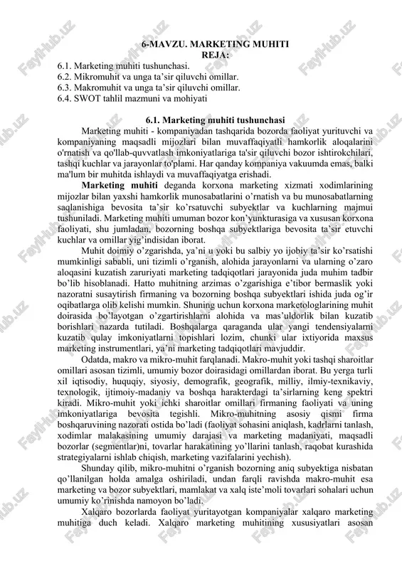 marketing muhiti — DOCX
