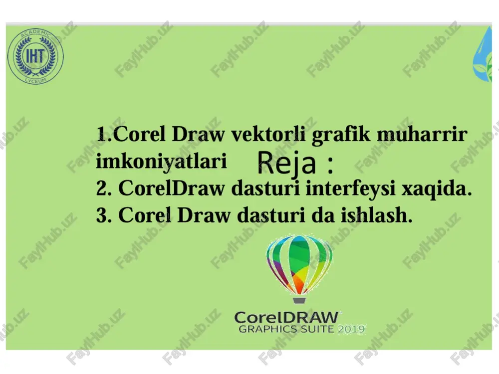 corel draw graphics suite 2019 — PPTX