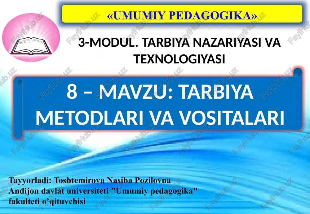 umumiypedagogika — PPTX