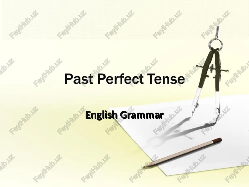past perfect tense — PPT