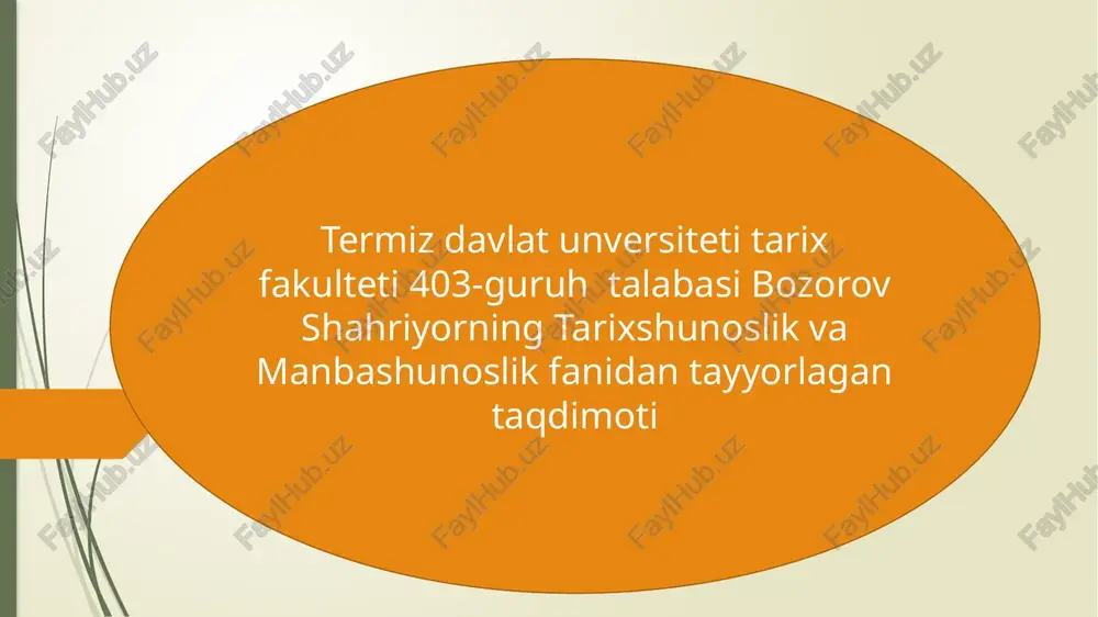 o'rtasiyo tarixi — PPTX