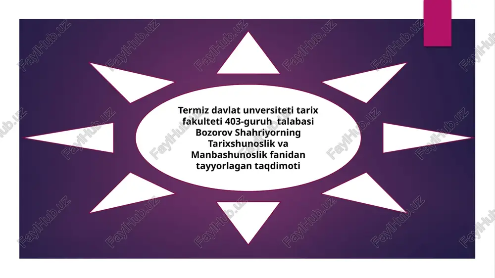amir temur va temuriylar davri tarixshunosligi — PPTX
