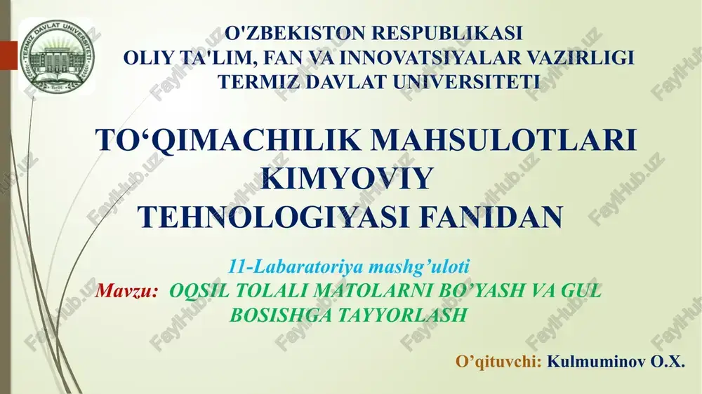 oqsiltolalimatolarnibo’yash va gul bosishgatayyorlash — PPTX