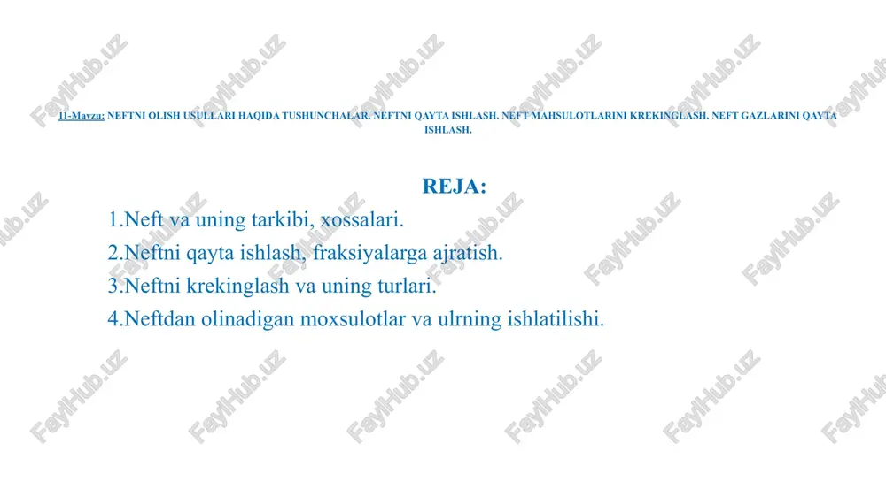 neftni olish usullari — PPTX
