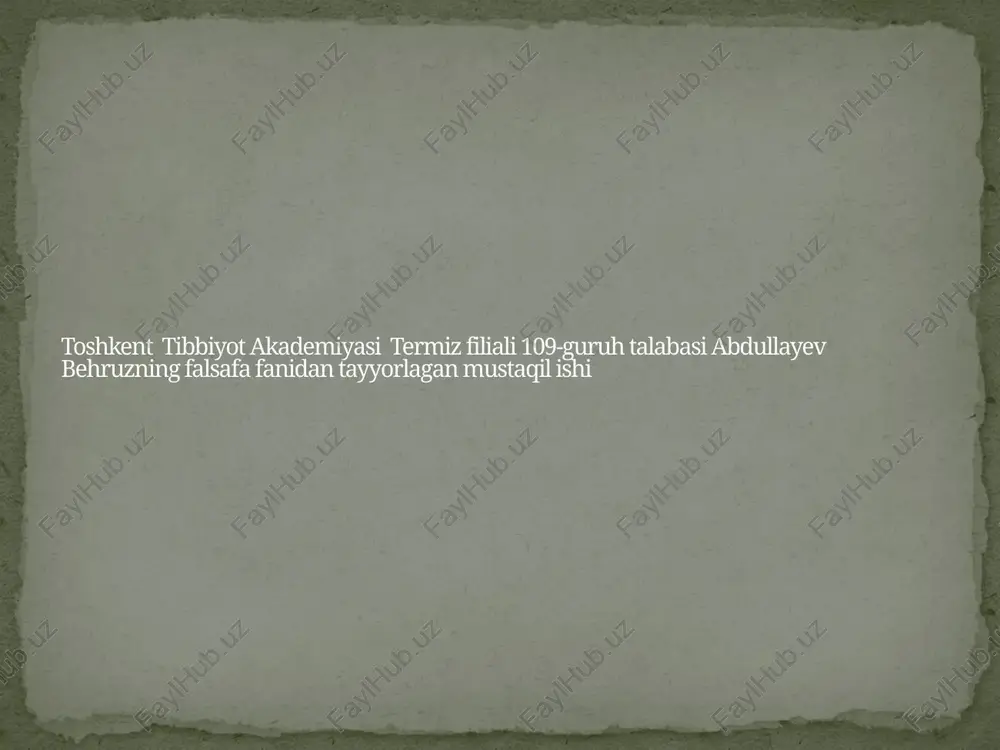 falsafiy bilimlar tizimi va uning xususiyatlari — PPTX