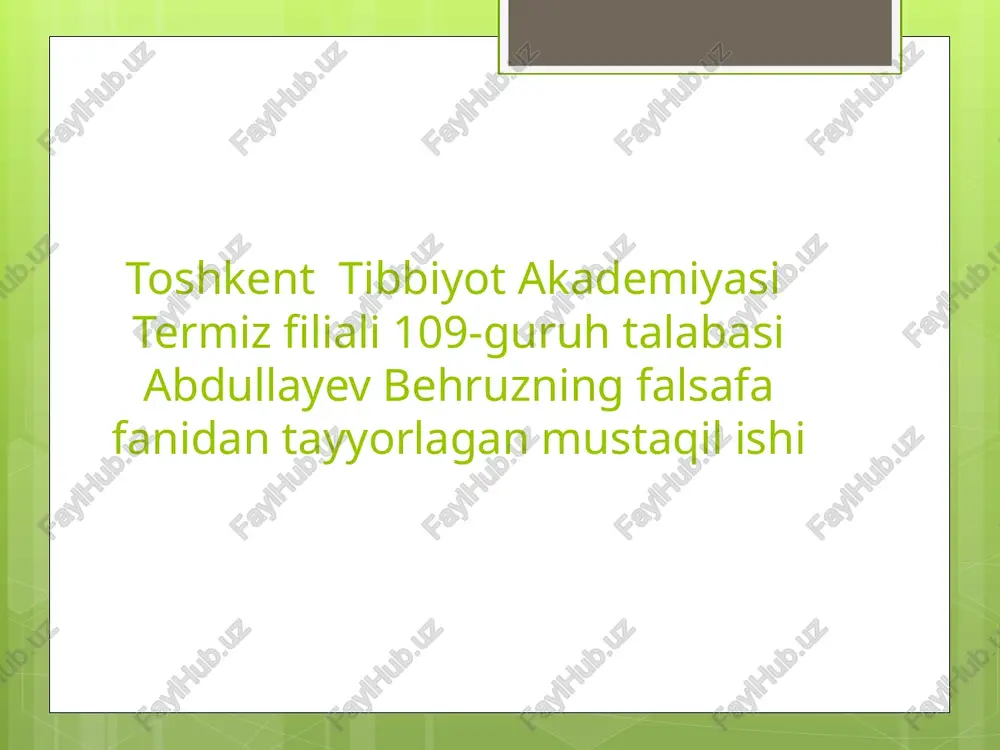 falsafiy dunyoqarashning shakllanishi — PPTX