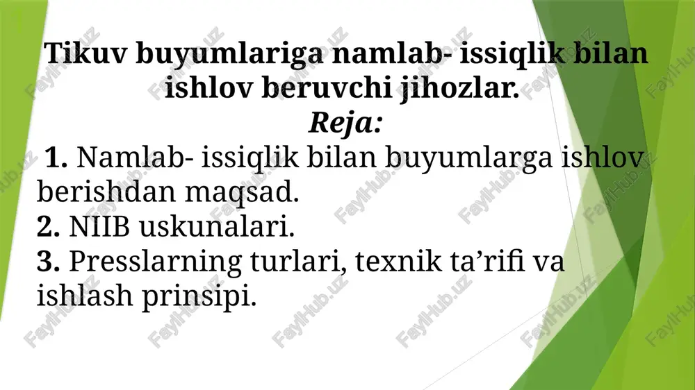 namlab-issiqlik bilan ishlov berishlovberuvchijihozlar — PPTX