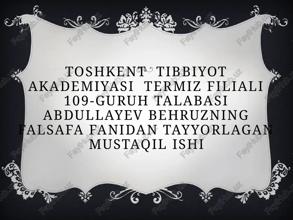 falsafiy dunyoqarash — PPTX