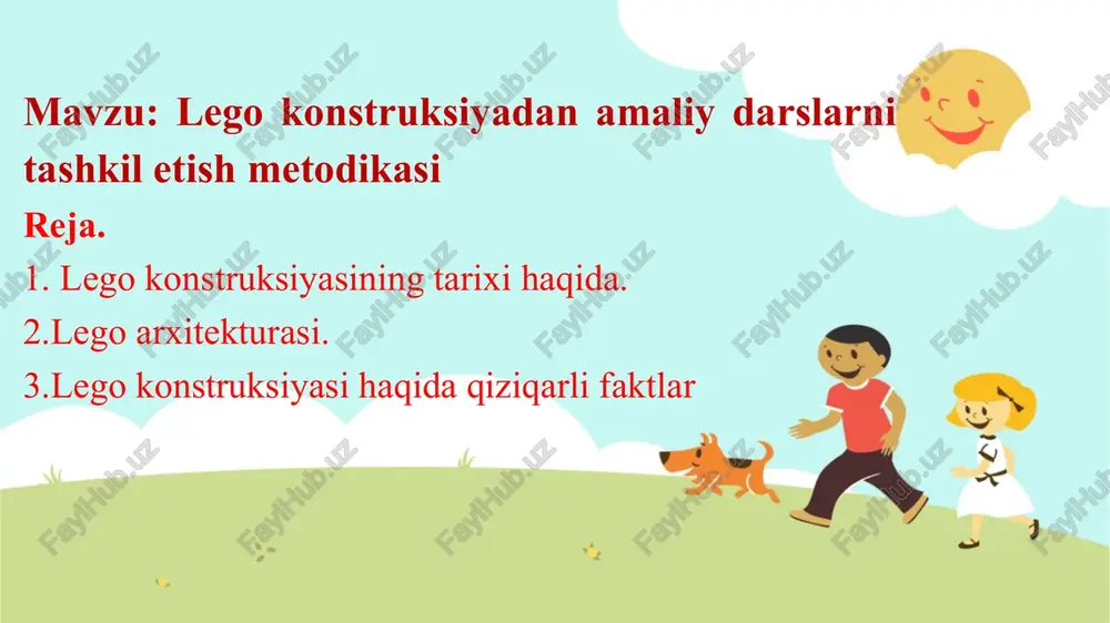 legokonstruksiyadanamaliydarslarnitashkiletishmetodikasi — PPTX