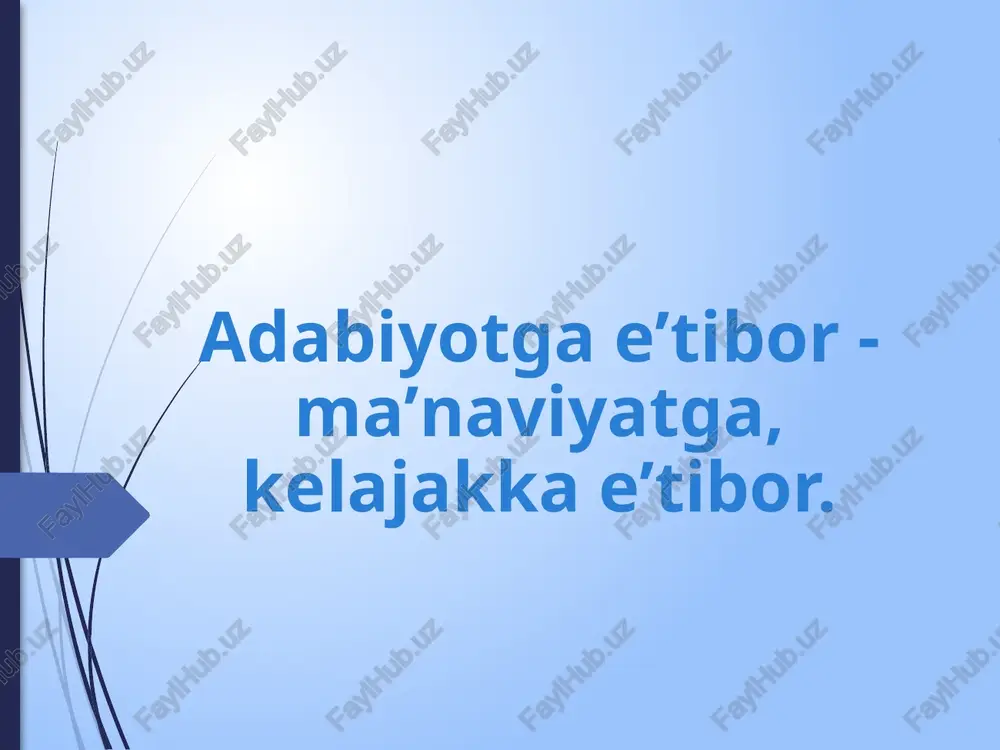 adabiyot — PPTX