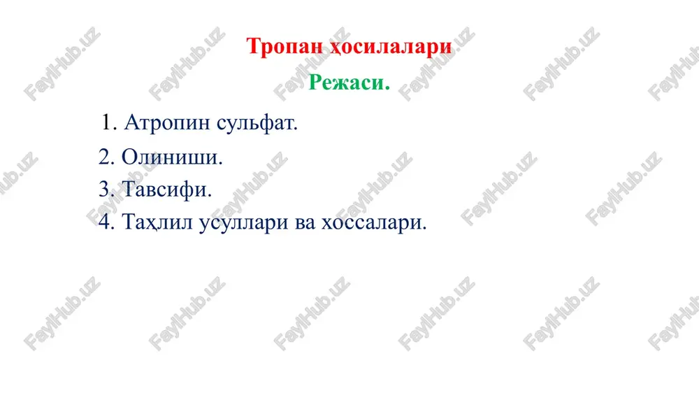 tropanhosilalari — PPTX