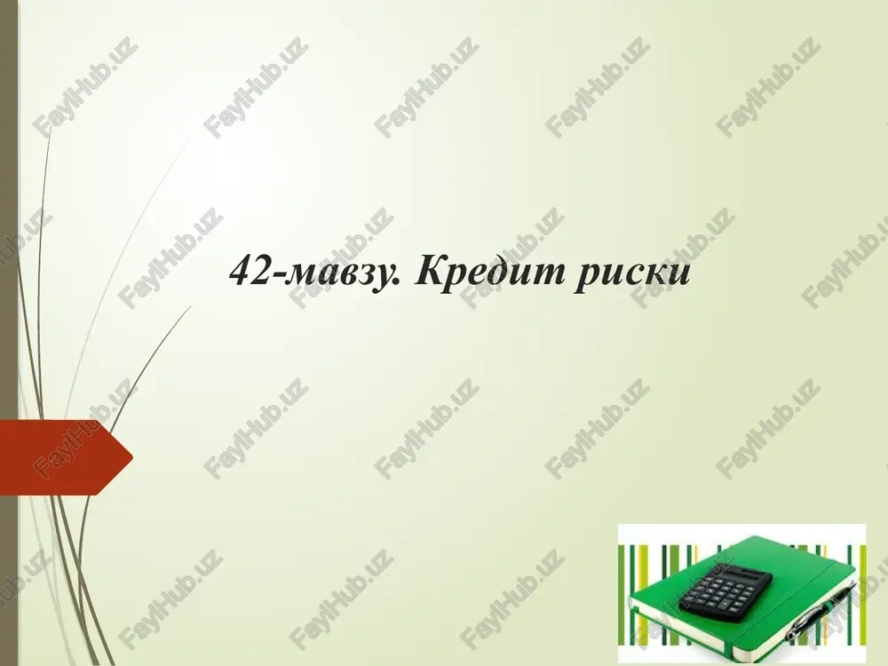 kredit riski — PPTX
