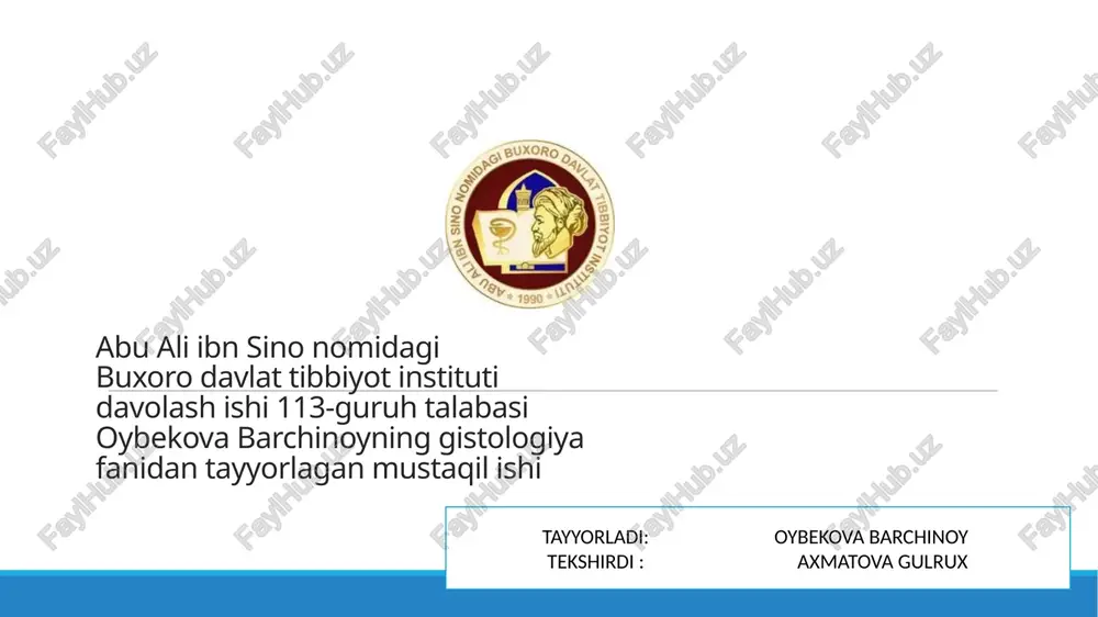 gistologiya — PPTX