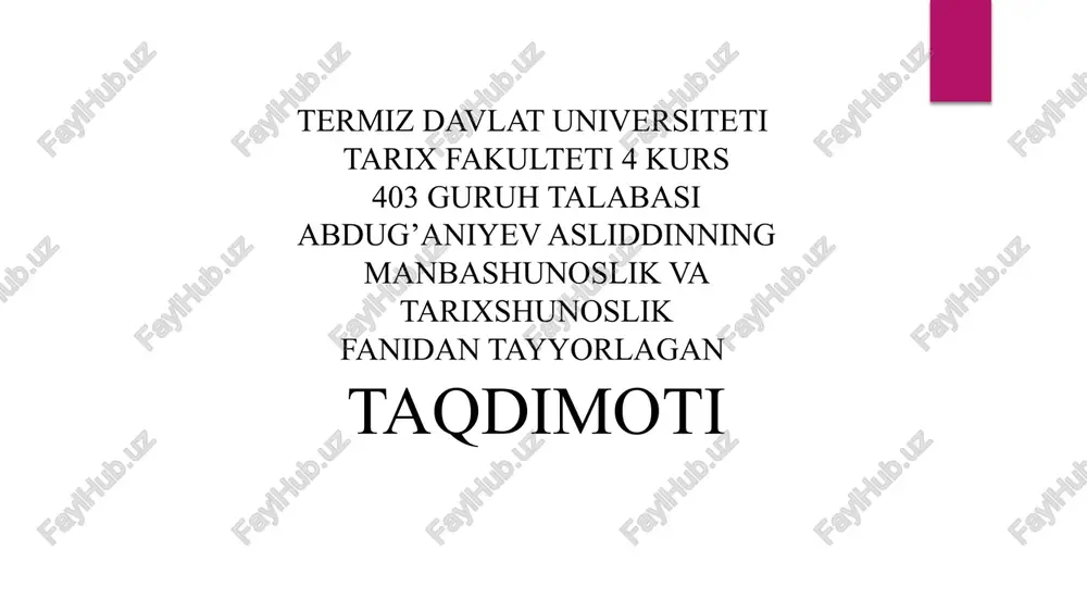 o'zbekistonning yangi tarixi — PPTX