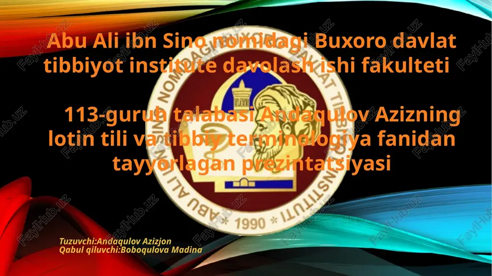 retseptyozishstrukturasi — PPTX