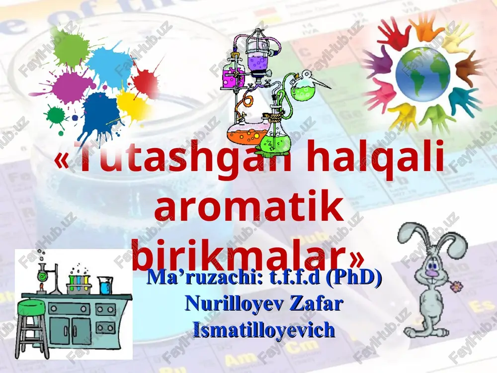 tutashgan halqali aromatik birikmalar — PPT