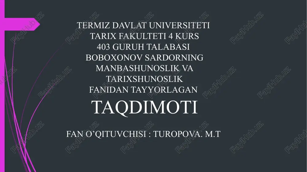 tarixfanl — PPTX
