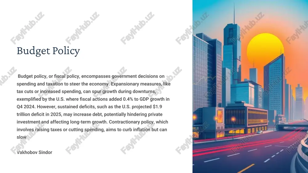 budget policy — PPTX