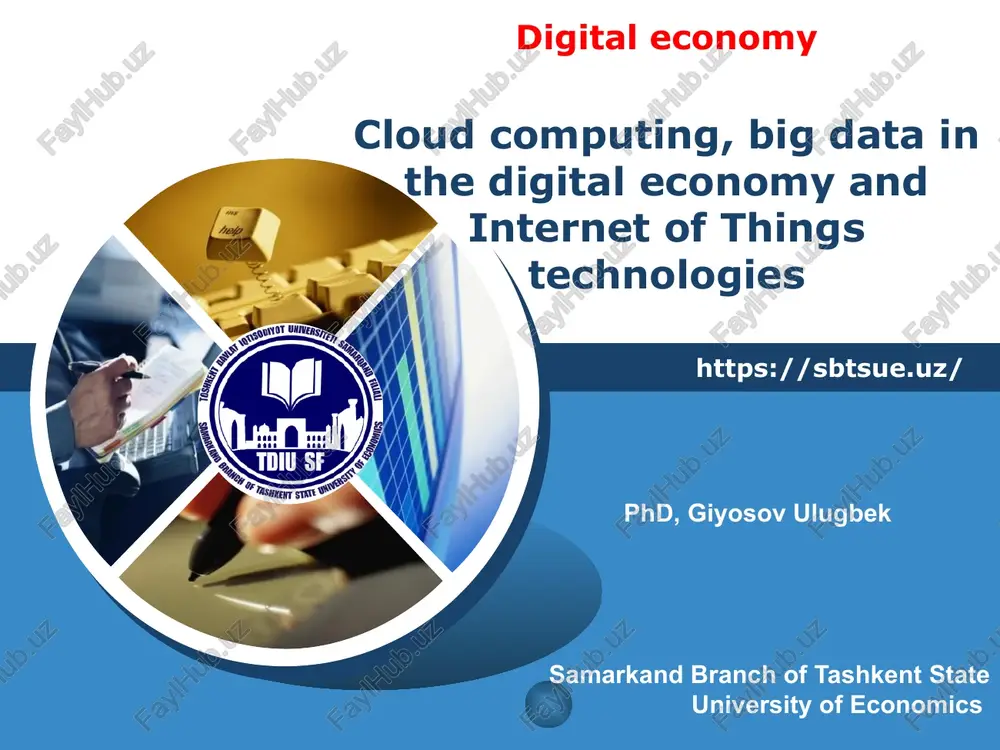 cloud computing and big data in the digital economy — PPTX