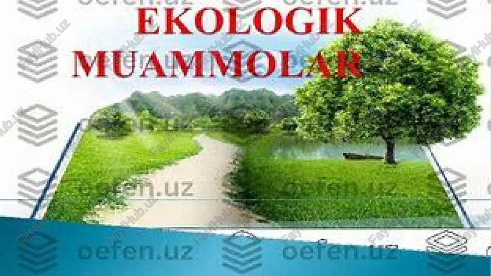 ekologik muammolar — PPTX