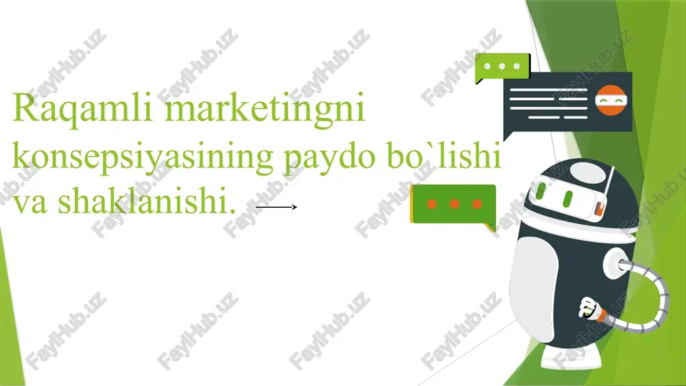 raqamli marketing ta'rif va uning turlari — PPTX