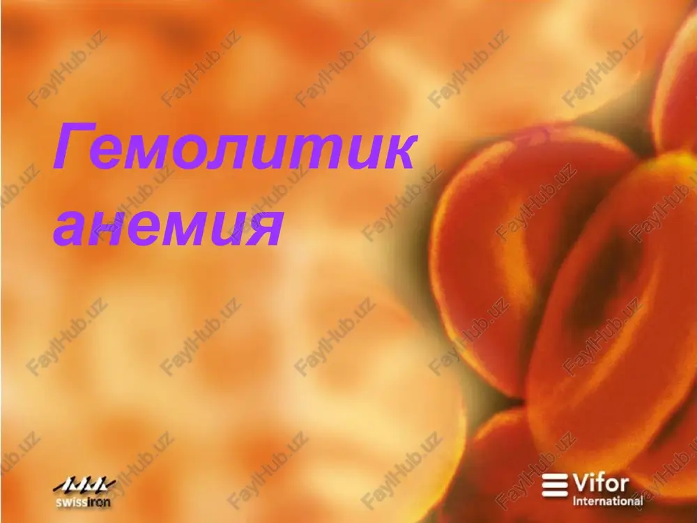 gemolitik anemiya — PPT