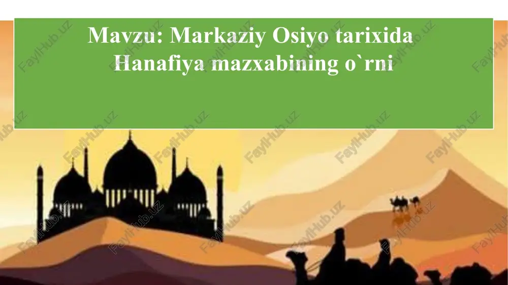 hanafiyamazxabiningo`rni — PPTX