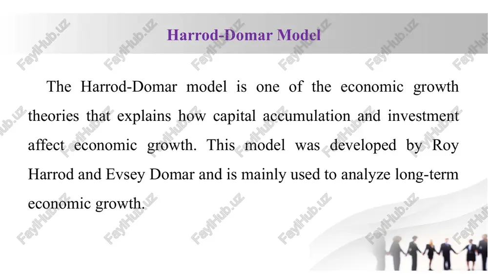 harrod-domar model — PPTX