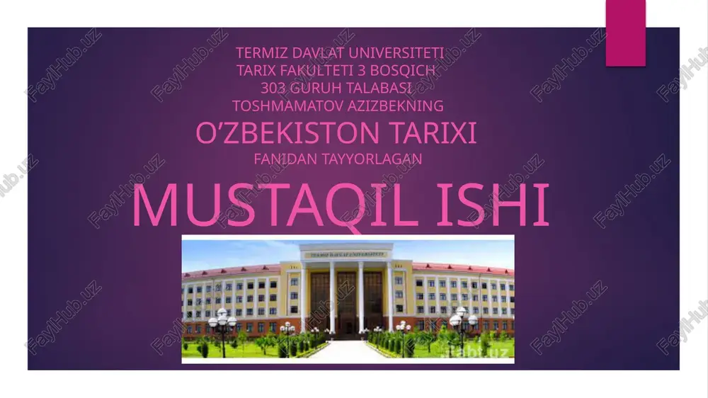 hujum harakatlari va uning oqibatlari — PPTX