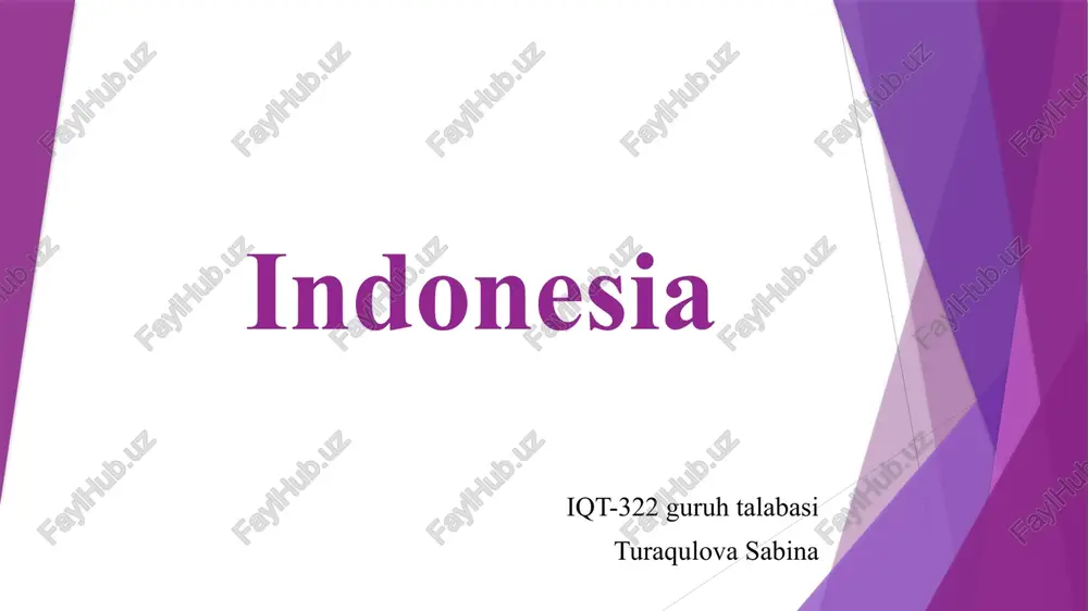 indonesia — PPTX