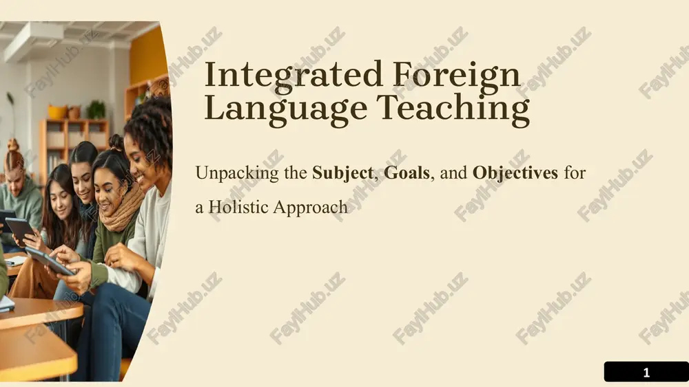 integrated foreign language teaching — PPTX