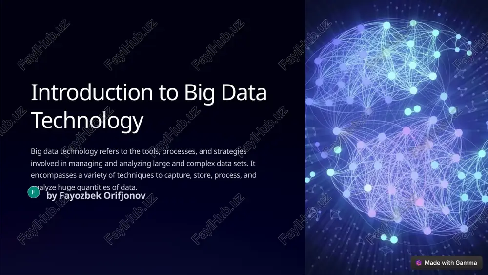 introduction to big data technology — PPTX