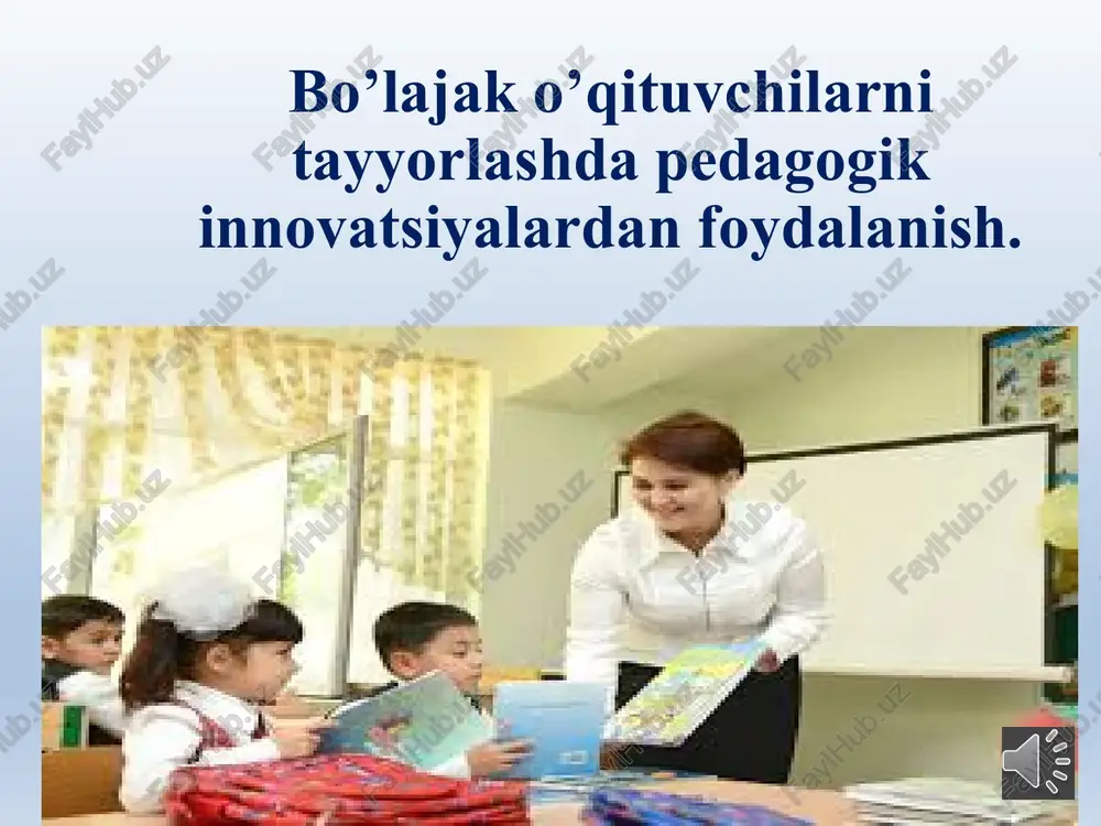 pedagogik innovatsiyalar — PPTX