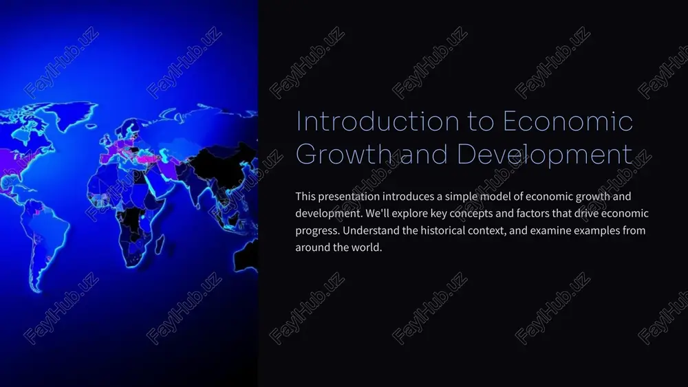 introduction to economic growth and development — PPTX