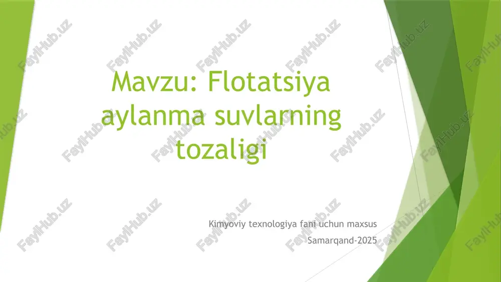 flotatsiya — PPTX
