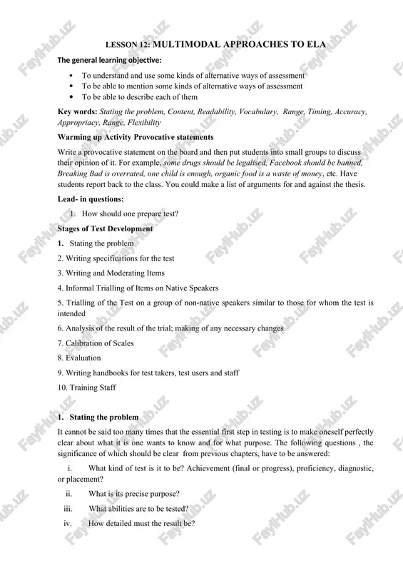 multimodal approaches to ela — DOCX