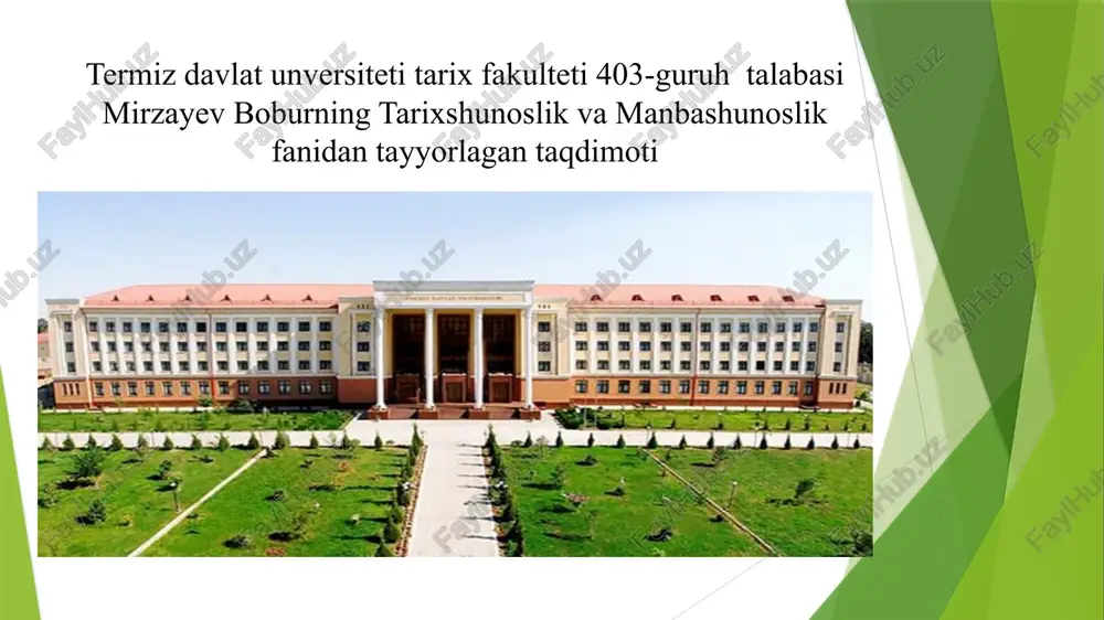 tarix fanidagi o'zbekistonning sovet davri — PPTX