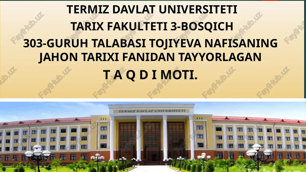 misr usmoniylari imperiyasi tarkibida — PPTX